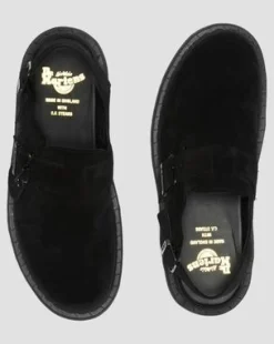 Zuecos Jorge Made in England de ante&nbsp; in Negro