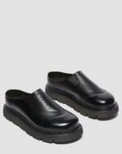 Zuecos VENT XX02 de piel in Negro