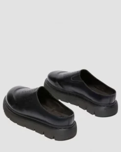 Zuecos VENT XX02 de piel in Negro